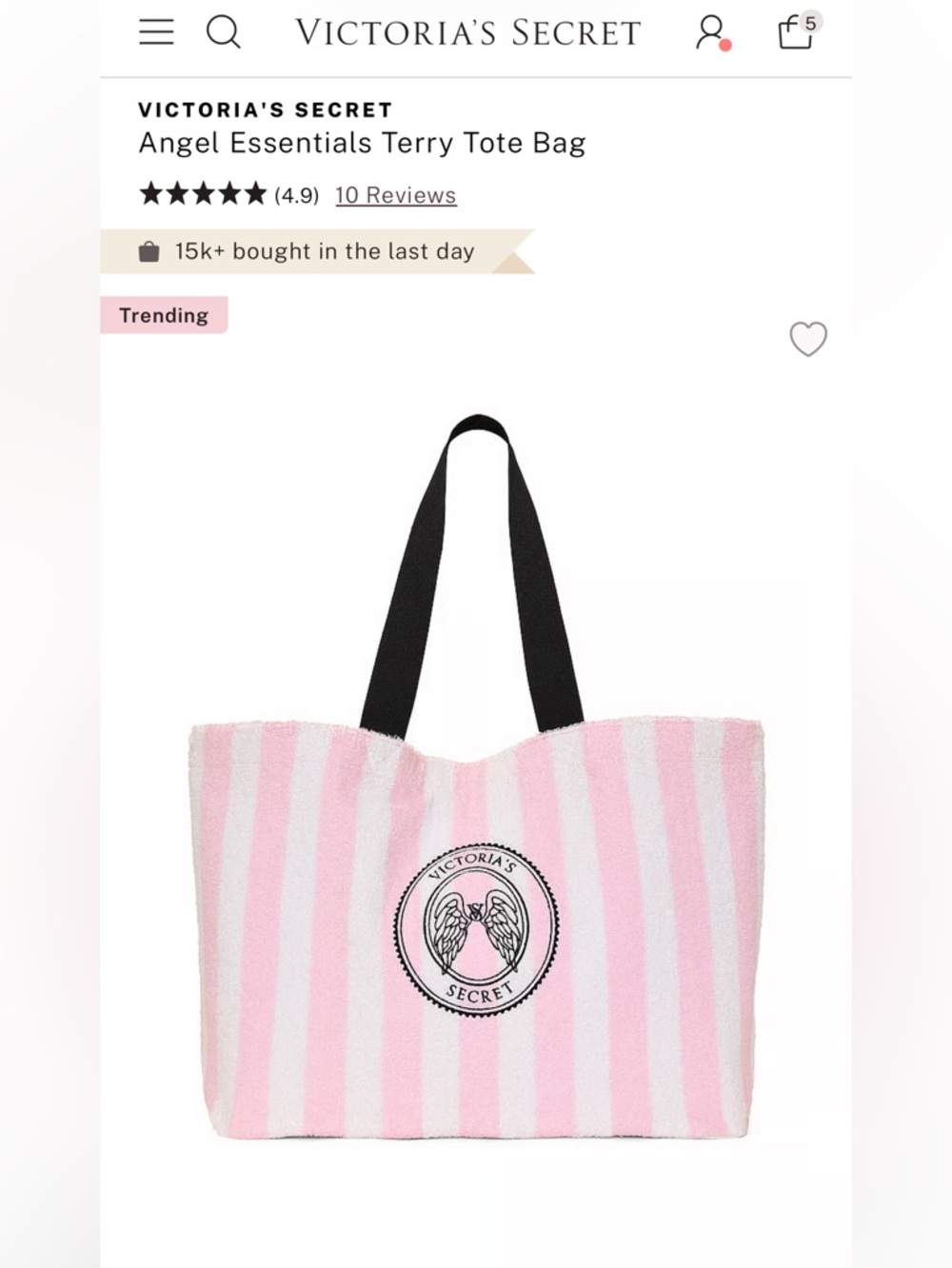 Victoria's Secret Terry Tote